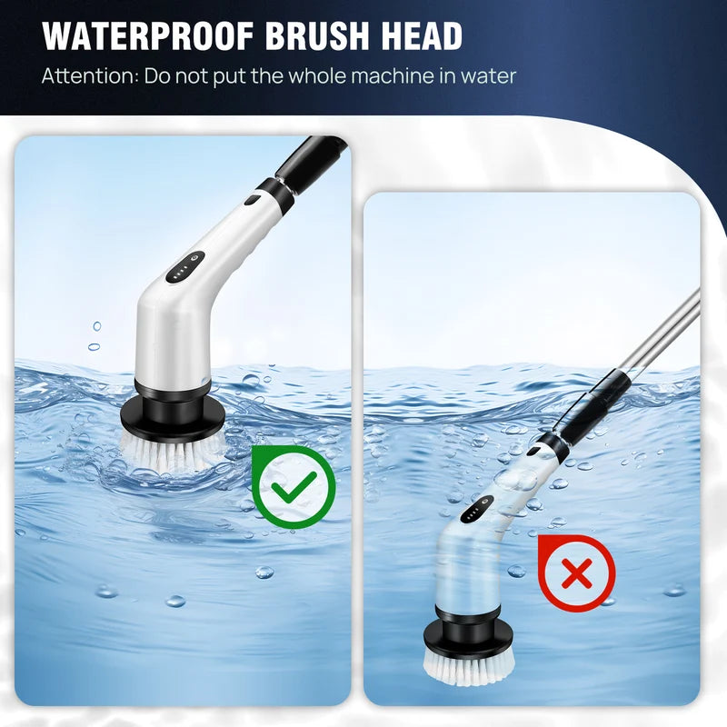Electric Spin Scrubber with 9 Brush Heads